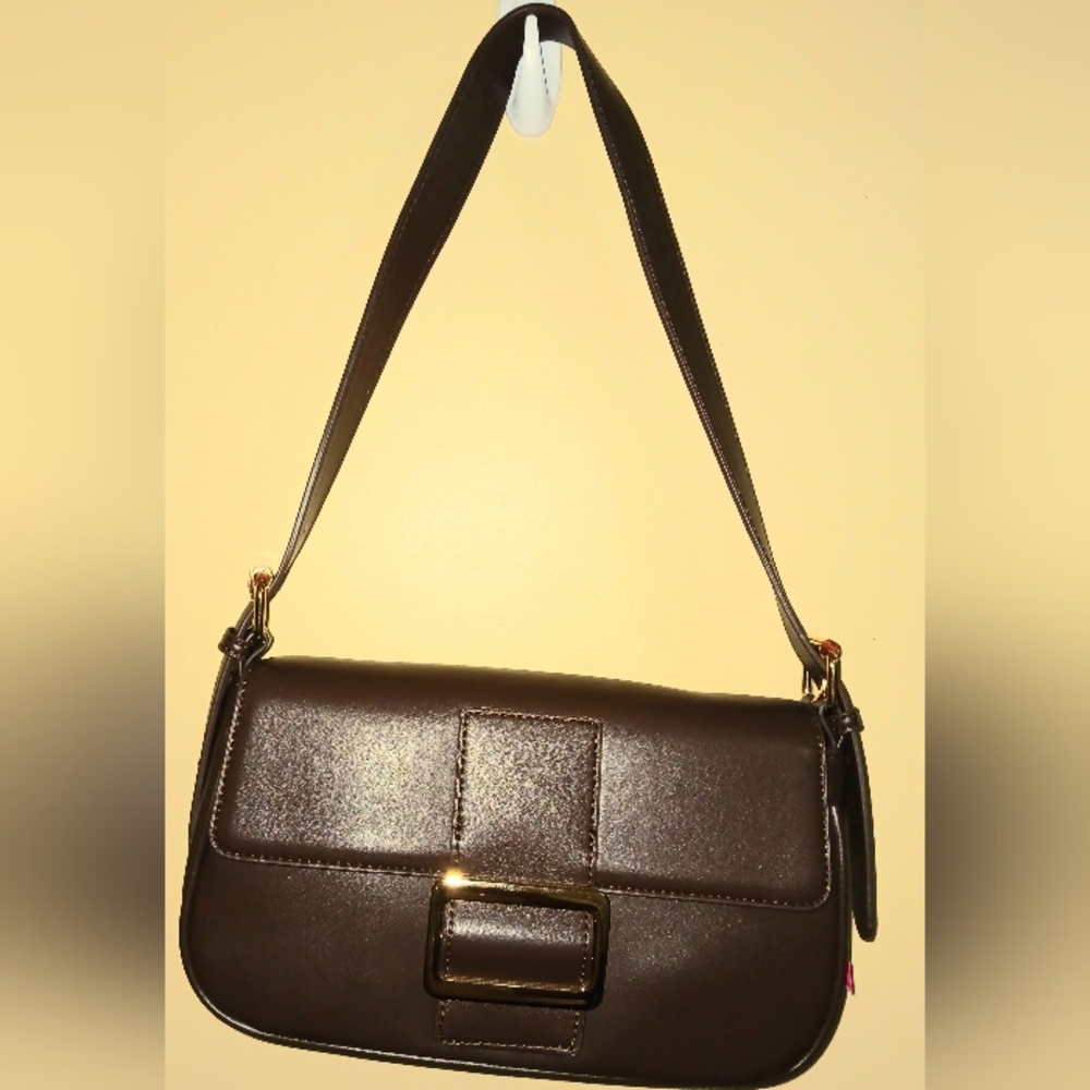 AKIRA Faux Leather Chocolate Purse
